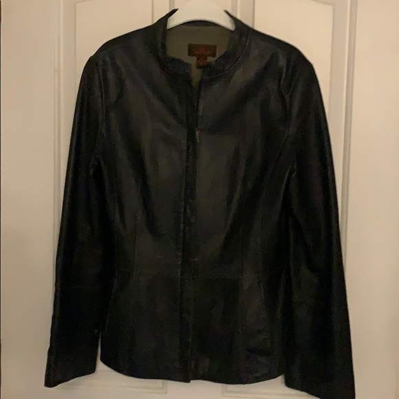 Ladies Daniel black leather jacket - Picture 3 of 7